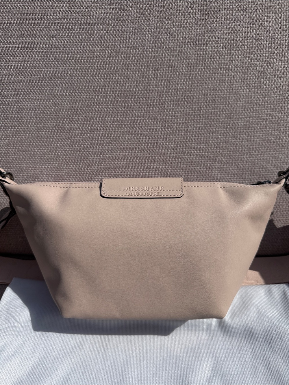 Longchamp Small Light Pink Leather Crossbody Bag Silver Hardware - Picture 5 of 14